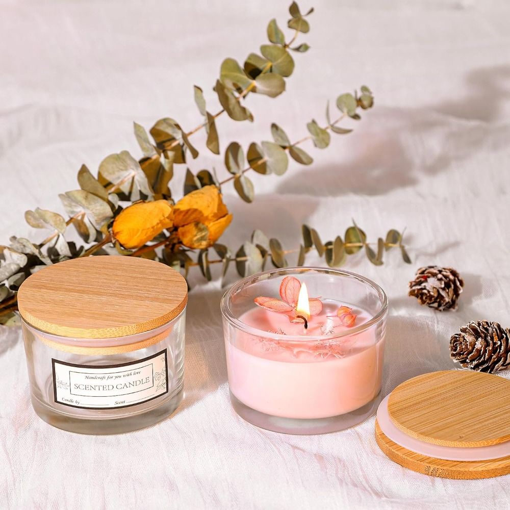 Candle Making Supplies Jars - Neue Klarglas-Kerzengläser, transparent, klein, leer, Kerzenbehälter,