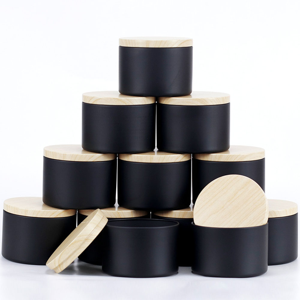 24 Stück 4 Unzen schwarze Kerz – Candle Making Supplies Jars Bewertung und Preis