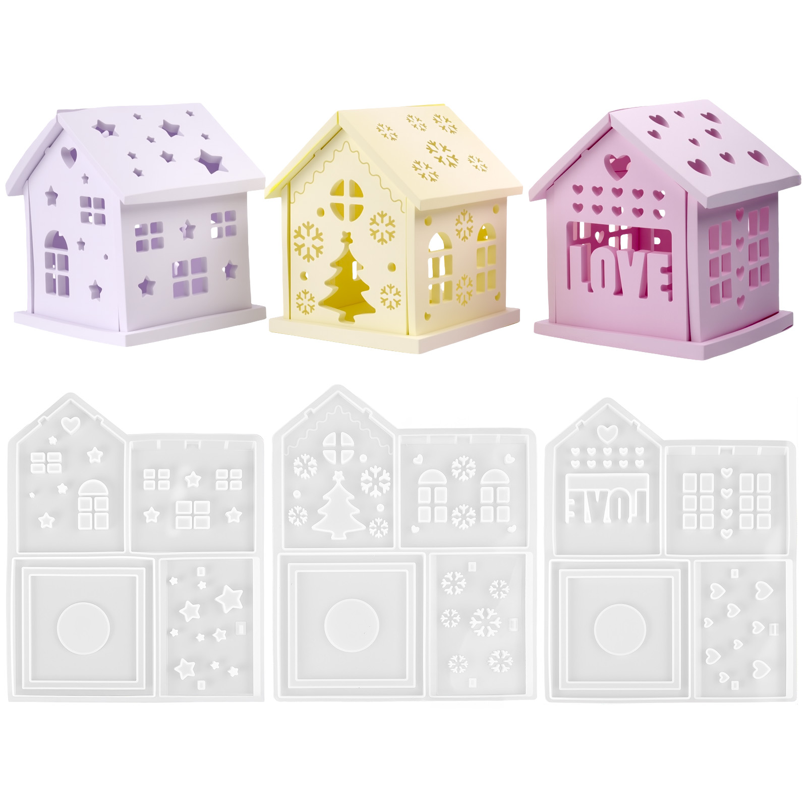 3D Haus Silikonform DIY Weihna – Candle Holder Supplies Bewertung und Preis