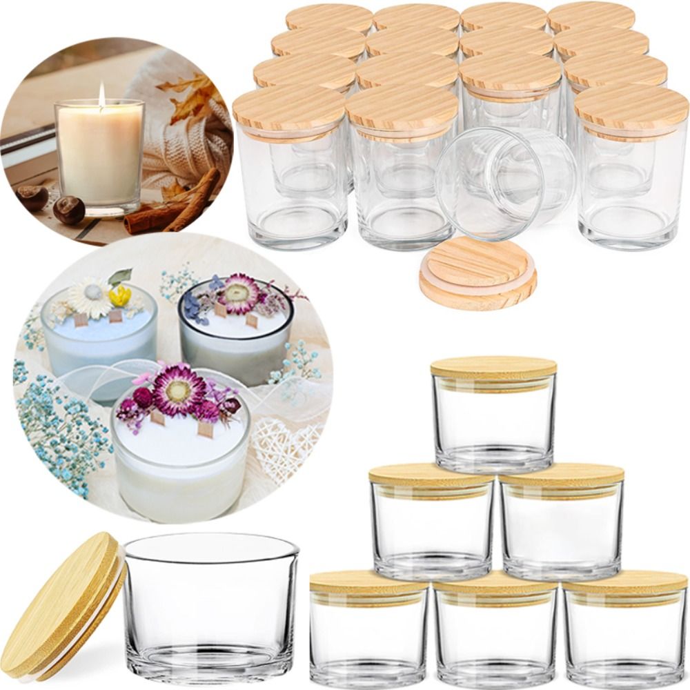 Neue Klarglas-Kerzengläser, tr – Candle Making Supplies Jars Bewertung und Preis