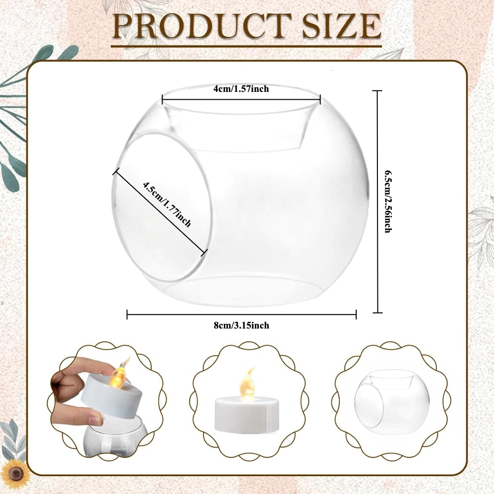 6/12 Stück runde, hohle Kerzen – Candle Holder Supplies Bewertung und Preis