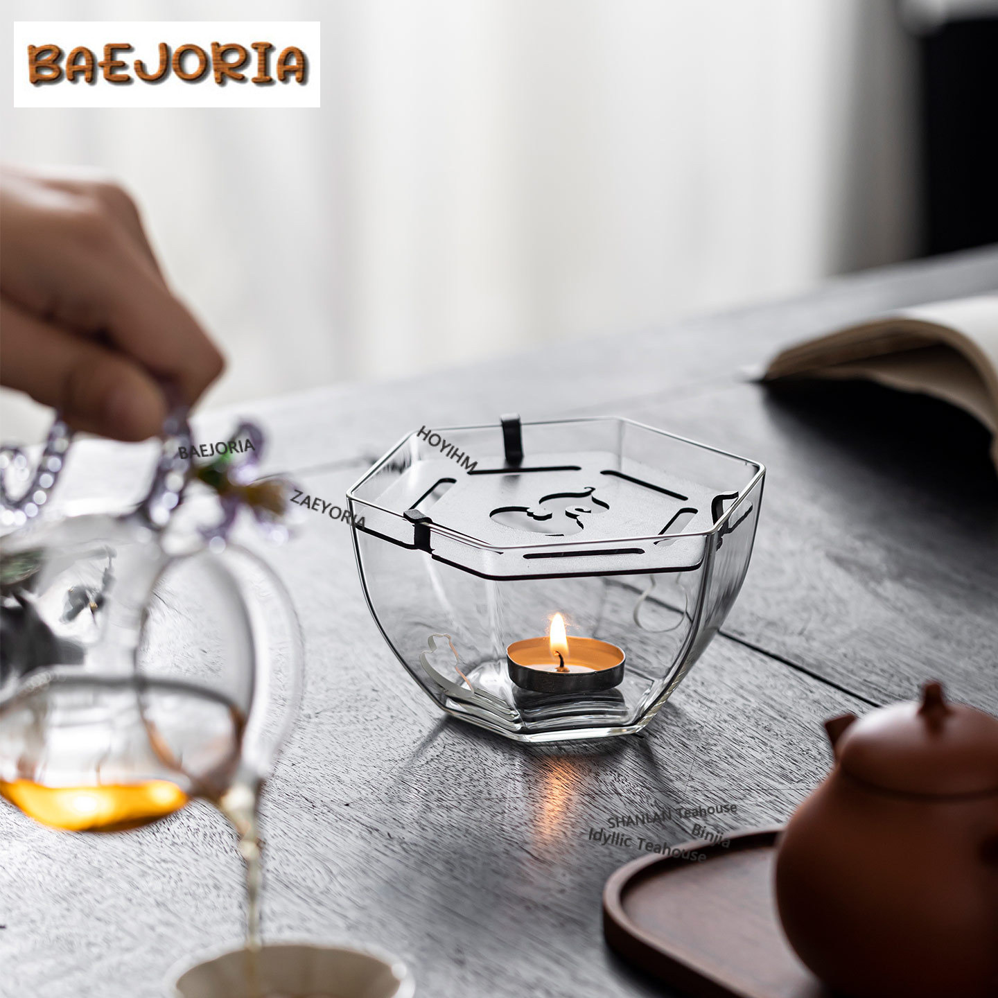 Sechseckiger Kürbisförmiger Gl – Candle Holder Supplies Bewertung und Preis
