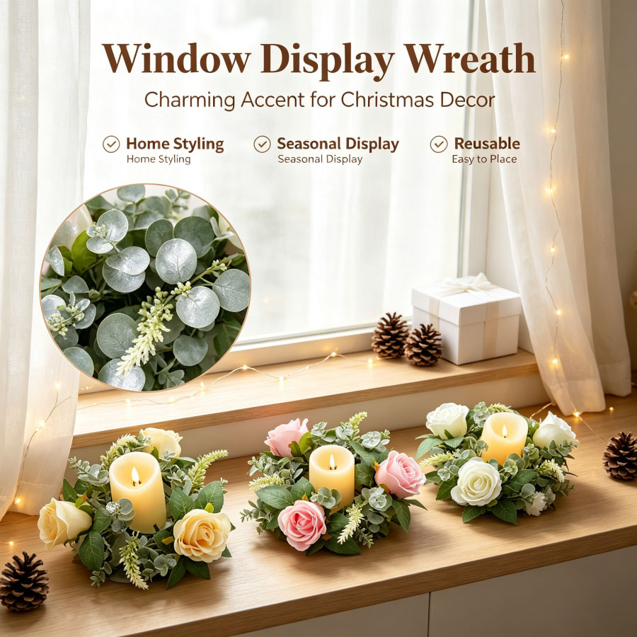 Künstlicher Rosenkranz in Form – Candle Holder Supplies Bewertung und Preis